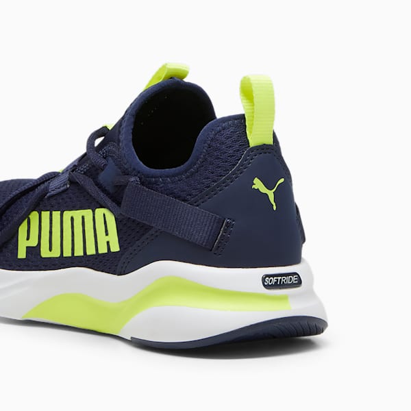 Tenis slip on juvenil SOFTRIDE Rift Pop, PUMA Navy-Electric Lime, extralarge